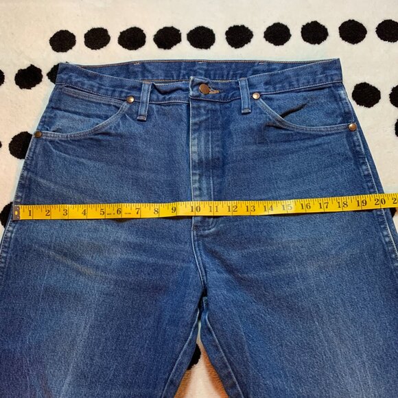Wrangler Cowboy Cut Bootcut 13MWZ Faded Denim Western Jeans - Picture 9 of 13
